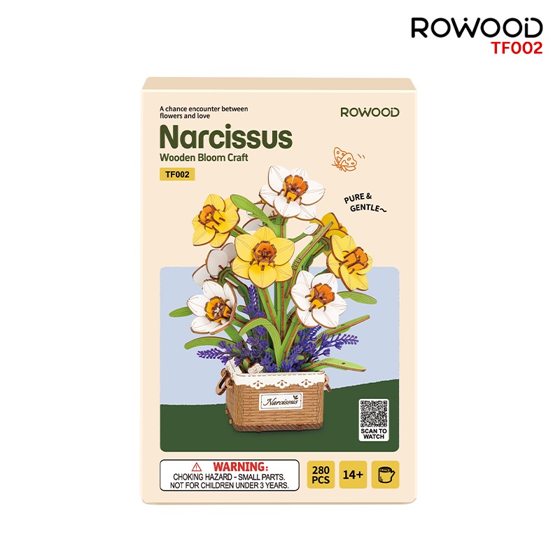 Rowood TF002 Narcissus 3D Wooden Puzzle