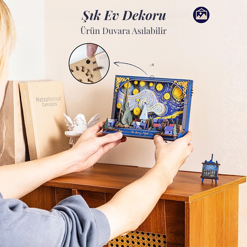 Rowood TH003 The Starry Night 3D Wooden Puzzle