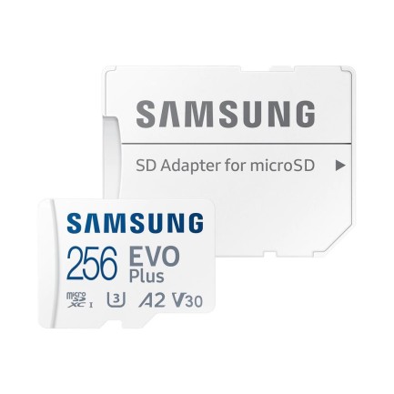 Samsung - Samsung EVO Plus 256 GB Drone & Aksiyon Kamera & Araç İçi Kamera İçin Yüksek Hızlı Hafıza Kartı