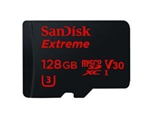SANDISK - Sandisk Extreme 128GB Micro SD Drone ve Aksiyon Kamera 4K Hafıza Kartı
