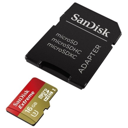 SANDISK - Sandisk Extreme 16 GB 400x Class 10 U3 