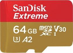 Sandisk Extreme 64 GB 600x Class 10 U3 Hafıza Kartı - Thumbnail