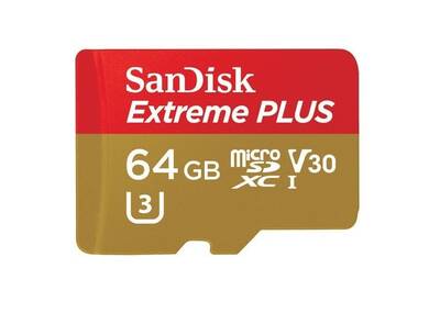 SanDisk Extreme Plus 64 GB 4K 100MB/S SQXBG