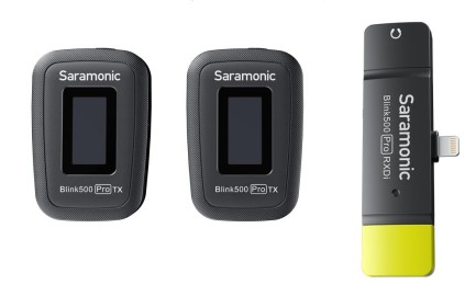 SARAMONIC - Saramonic Blink 500 PRO B4 iOS Kablosuz Yaka Mikrofon 2 Kişilik (TX+TX+RXDİ)