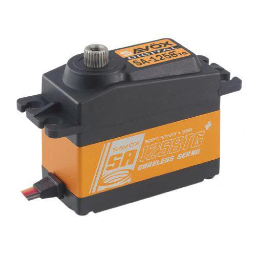 Savox SA1258TGP Digital Servo Coreless Motor With Soft Start High Voltage Titanium Dişli Savox SA1258TGP Digital Servo Coreless Motor With Soft Start High Voltage Titanium Dişli