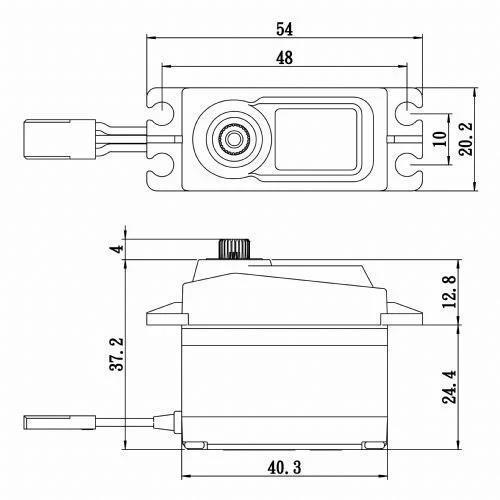 Savox SA1258TGP Digital Servo Coreless Motor With Soft Start High Voltage Titanium Dişli Savox SA1258TGP Digital Servo Coreless Motor With Soft Start High Voltage Titanium Dişli