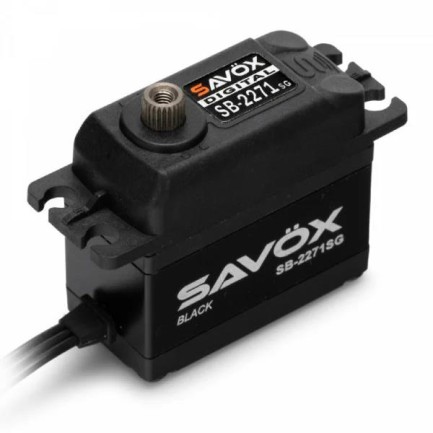 Savox SB2271SG-BE Black Edition Digital Servo Brushless Motor High Voltage Çelik Dişli - Thumbnail