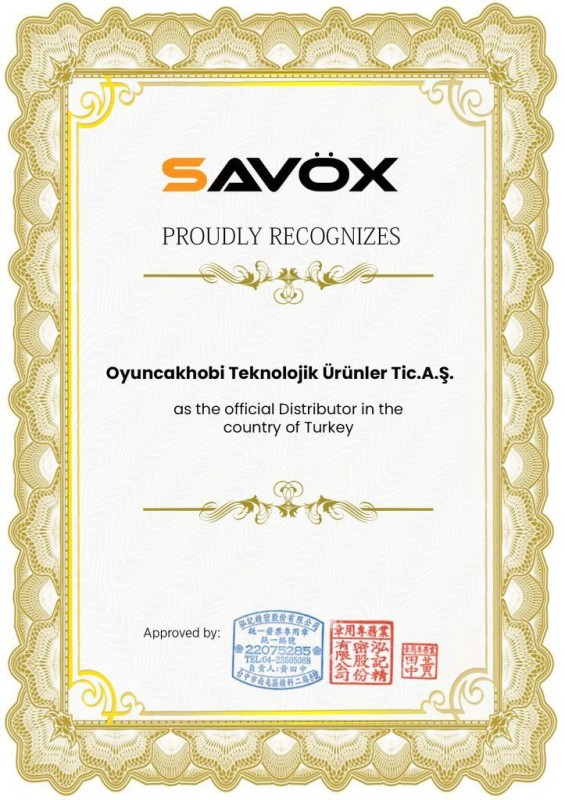 Savox SH0264MGP Micro Digital Servo DC Motor With Soft Start High Torque Metal Dişli