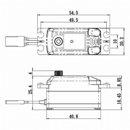 Savox SV1251MGP Digital Servo Coreless Motor High Voltage Metal Dişli - Thumbnail