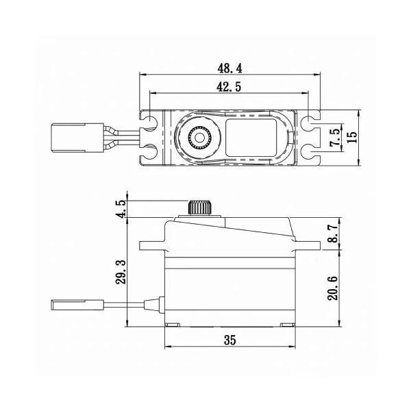 Savox SV1255MGP Digital Servo Coreless Motor with Soft Start High Voltage Metal Dişli