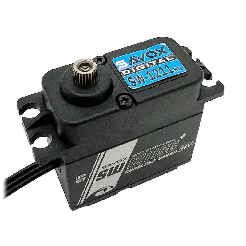 Savox SW-1211SG-BE Black Edition With Soft Start Digital Servo Coreless Motor High Voltage Su Geçirmez Metal Dişli