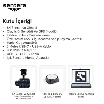 Sentera 6X Multispectral Sensor Drone İçin Kamera IF800/IF1200/FREEFLY ASTRO/M400/M350/M300/CUSTOM INTEGRATION - Thumbnail