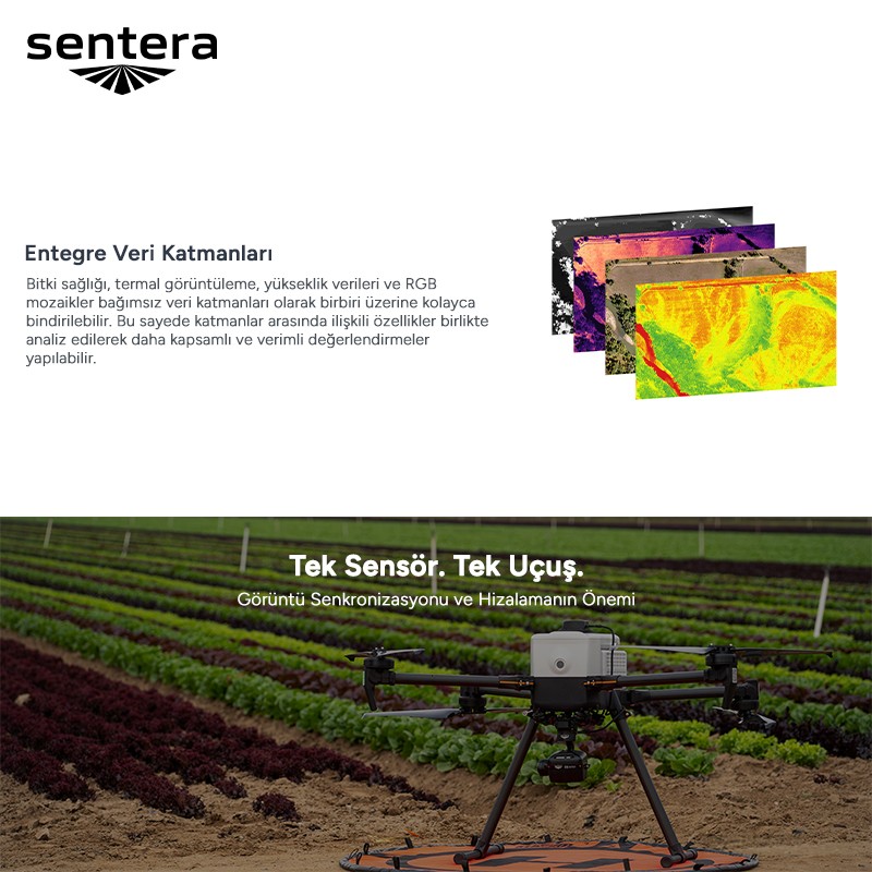 Sentera 6X Thermal Sensor Drone İçin Kamera IF800/IF1200/FREEFLY ASTRO/M400/M350/M300/CUSTOM INTEGRATION