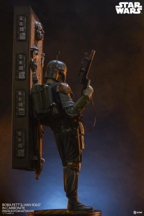 Sideshow Collectibles Boba Fett and Han Solo in Carbonite Premium Format Figure - 400373 - Thumbnail