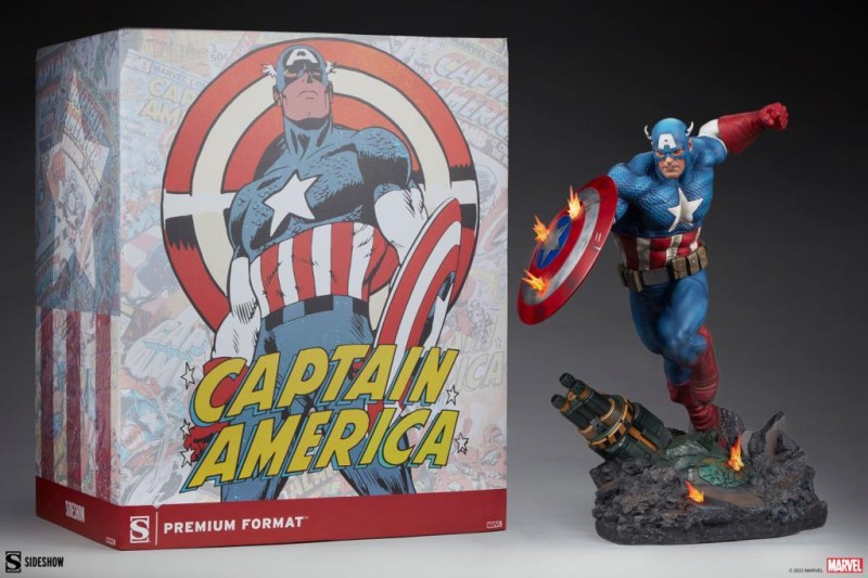 Sideshow Collectibles Captain America Premium Format Figure 300765 / Marvel Comics / Steve Rogers