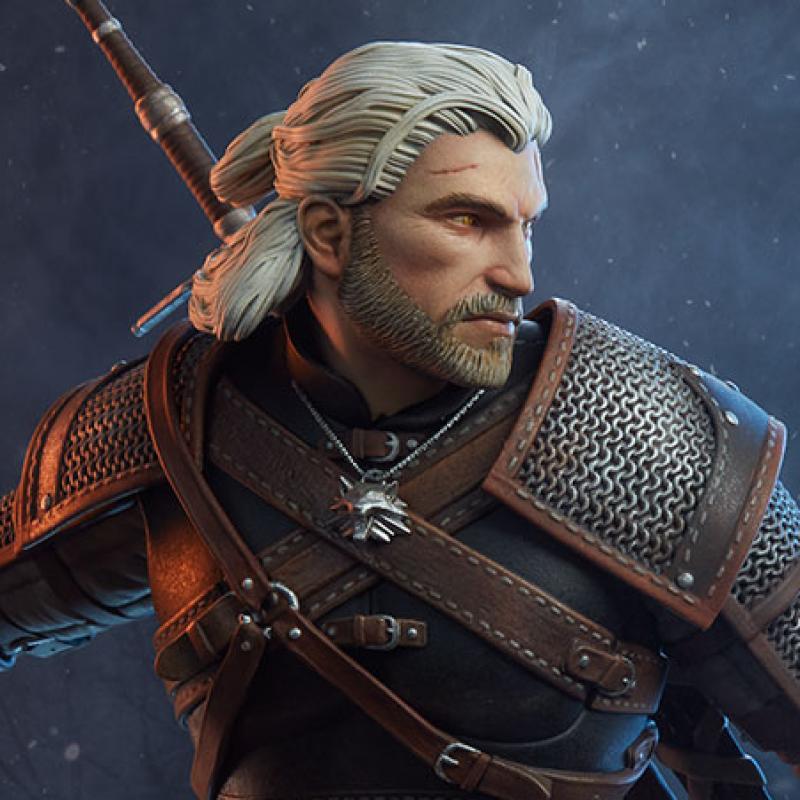 Sideshow Collectibles Geralt Statue 200601 The Witcher 3 : Wild Hunt