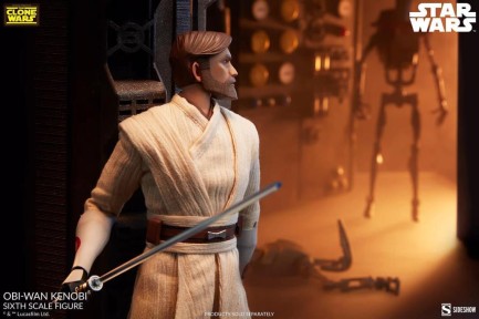 Sideshow Collectibles Obi-Wan Kenobi The Clone Wars Animation Sixth Scale Figure - 100463 - Thumbnail