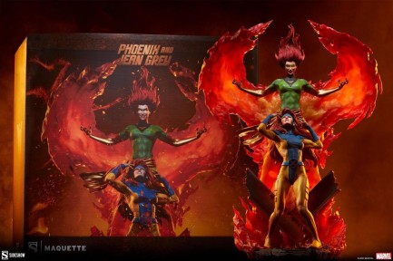 Sideshow Collectibles Phoenix and Jean Grey Maquette - 200572 - Marvel Comics / X-Men Classics - Thumbnail