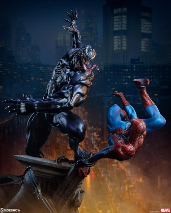 Sideshow Collectibles - Sideshow Collectibles Spider-Man vs Venom Maquette Marvel Comics / Spiderverse