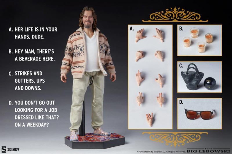 Sideshow Collectibles The Dude Sixth Scale Figure The Big Lebowski 100448
