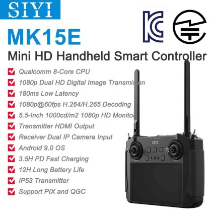 SIYI MK15E Mini HD Handheld Enterprise Smart Controller with 5.5 Inch LCD Touchscreen (Standard Combo) - Thumbnail