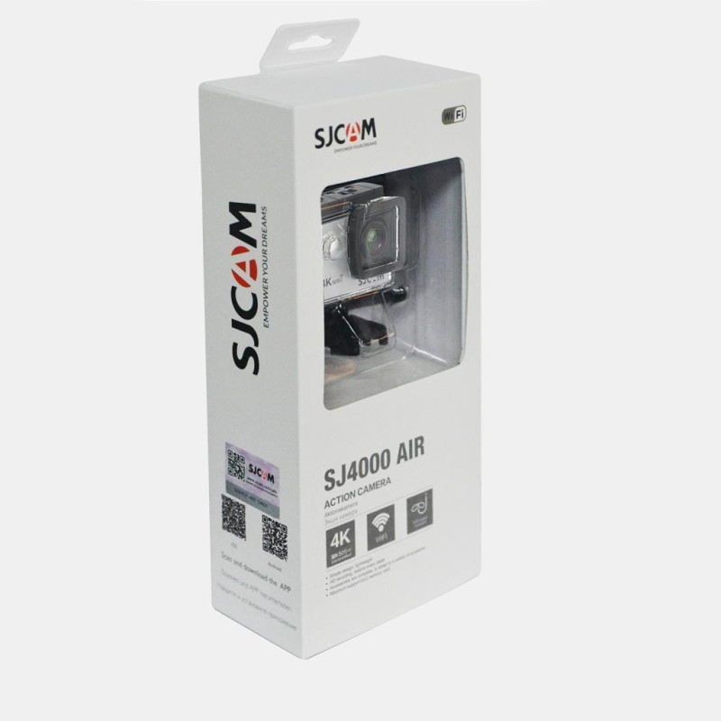 SJCAM SJ4000 Air Wifi 4K Aksiyon Kamerası Gümüş ( Distribütör Garantili )