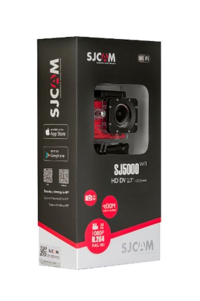 SJCAM SJ5000 Wi-Fi Full HD Aksiyon Kamerası - Kırmızı - Thumbnail