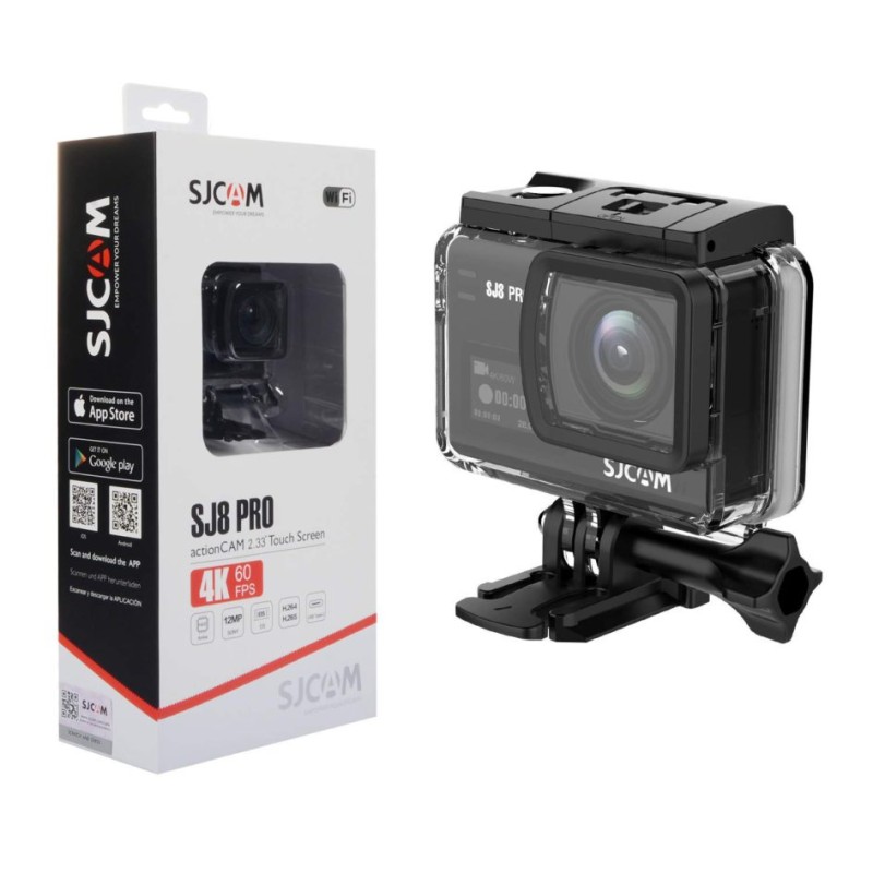 SJCAM SJ8 Pro Wi-Fi 4K Aksiyon Kamera - Siyah