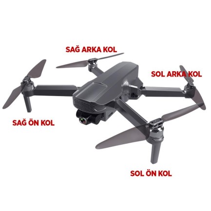SJRC F11 Pro / F11S 4K Drone İçin Sağ Ön Motor Kolu Arm (Teknik Servis Ürünüdür-Montaj İçin Fiyat Alınız) - Thumbnail
