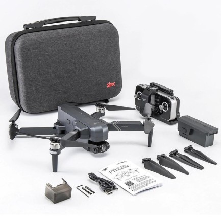 SJRC F11 Pro 4K Kameralı Drone Seti - 1.5 KM Menzil - 26 Dakika Uçuş Süresi + Çanta + EIS Stabilizasyon Gimbal - Thumbnail