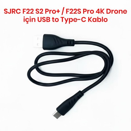 SJRC - SJRC F22 S2 Pro+ / F22S Pro 4K Drone İçin USB to Type-C Kablo