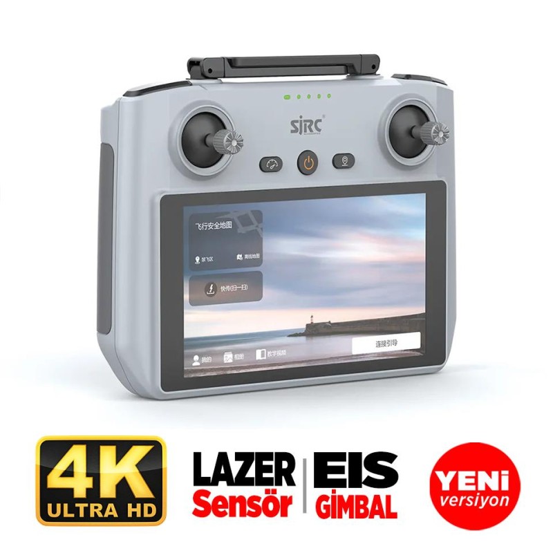 SJRC F22 S2+ XR 4K Kameralı Drone Seti - Ekranlı Kumanda-6KM Menzil+Çarpışma Sensörü+40 Dakika Uçuş Süresi+Çanta+EIS Gimbal