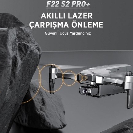SJRC F22 S2+ XR 4K Kameralı Drone Seti - Ekranlı Kumanda-6KM Menzil+Çarpışma Sensörü+40 Dakika Uçuş Süresi+Çanta+EIS Gimbal - Thumbnail