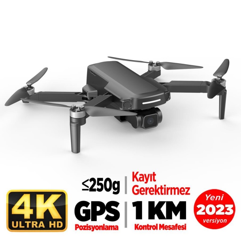 SJRC F5s Pro 4K Kameralı Drone Seti - 1KM Menzil - 30 Dakika Uçuş Süresi + Çanta + (249GR - SİVİL HAVACILIK KAYDI GEREKTİRMEZ)
