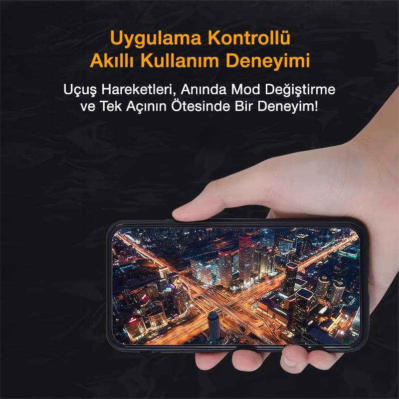 SJRC F5S Pro+ Plus Combo 4K Kameralı Drone Seti +2Batarya+3.5KM Menzil+30 Dakika Uçuş Süresi+Çanta+EIS Gimbal+Takip Modu