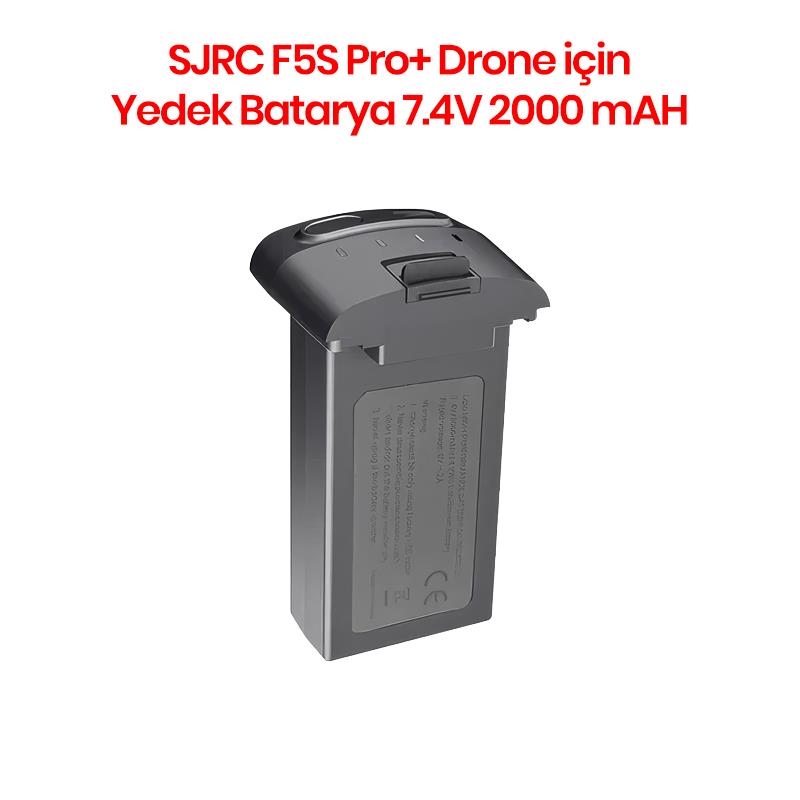 SJRC F5S Pro+ 4K Drone İçin Yedek Batarya Pil 7.4V 2000mAh