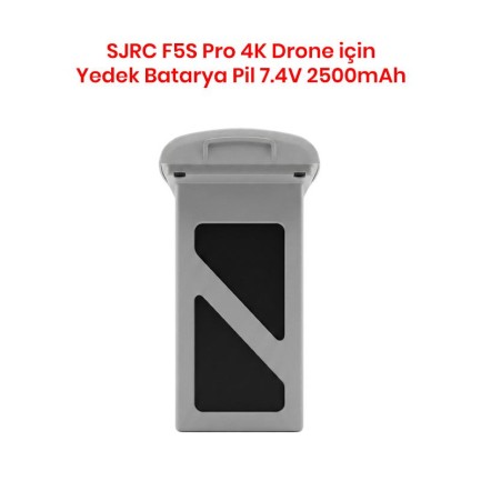 SJRC - SJRC F5S Pro 4K Drone İçin Yedek Batarya Pil 7.4V 2500mAh 