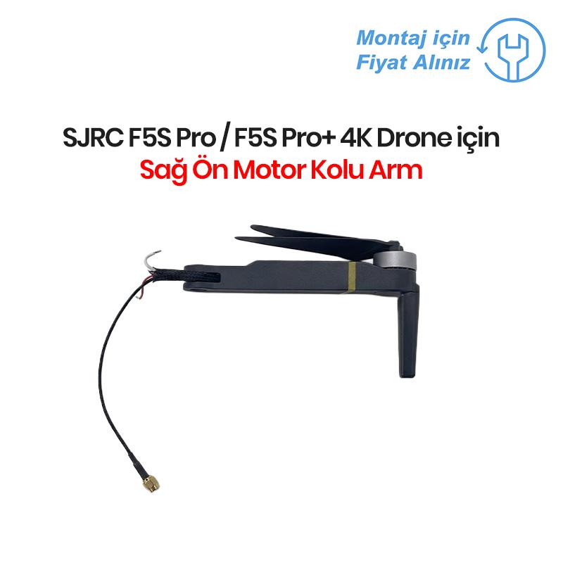 SJRC F5S Pro / F5S Pro+ 4K Drone İçin Sağ Ön Motor Kolu Arm (Teknik Servis Ürünüdür-Montaj İçin Fiyat Alınız)