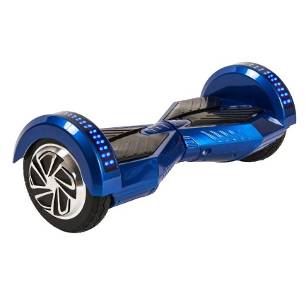 Smart Balance CS-813 Elektrikli Kaykay Hoverboard Scooter Self Balancing 8.5 Inch Ledli Uzay Kasa Bluetooth Mavi - Taşıma Çantası Hediye - Thumbnail