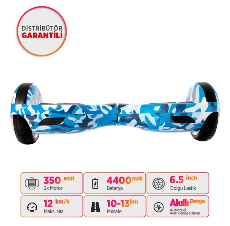 Smart Balance N3S Elektrikli Kaykay Hoverboard Scooter Self Balancing 6.5 Inch Grafity Desenli 02