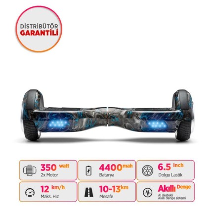 Smart Balance - Smart Balance N3S Elektrikli Kaykay Hoverboard Scooter Self Balancing 6.5 Inch Grafity Desenli 20