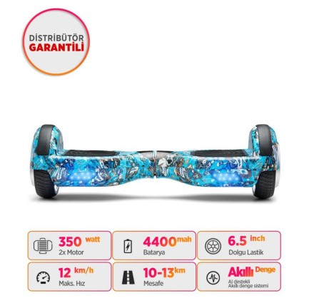 Smart Balance N3S Elektrikli Kaykay Hoverboard Scooter Self Balancing 6.5 Inch Grafity Desenli 22 - Thumbnail