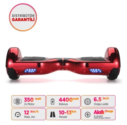 Smart Balance N3P Elektrikli Kaykay Hoverboard Scooter Self Balancing 6.5 Inch Parlak Kasa Kırmızı - Thumbnail