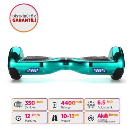 Smart Balance - Smart Balance N3P Elektrikli Kaykay Hoverboard Scooter Self Balancing 6.5 Inch Parlak Kasa Su Yeşili