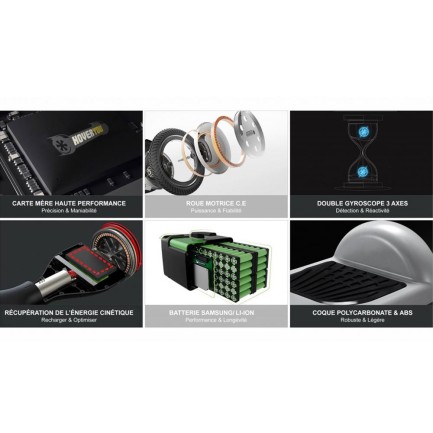 Smart Balance N3 Elektrikli Kaykay Hoverboard Scooter Self Balancing 6.5 Inch Ledli Beyaz - Thumbnail