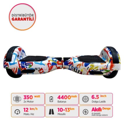 Smart Balance N3S Elektrikli Kaykay Hoverboard Scooter Self Balancing 6.5 Inch Grafity Desenli 11 - Thumbnail