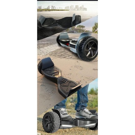 Smart Balance SBS-653 Elektrikli Kaykay Hummer Hoverboard Scooter Off Road Bluetooth Self Balancing 8.5 Inch Grafity Desenli 02 - Taşıma Çantası Hediye - Thumbnail