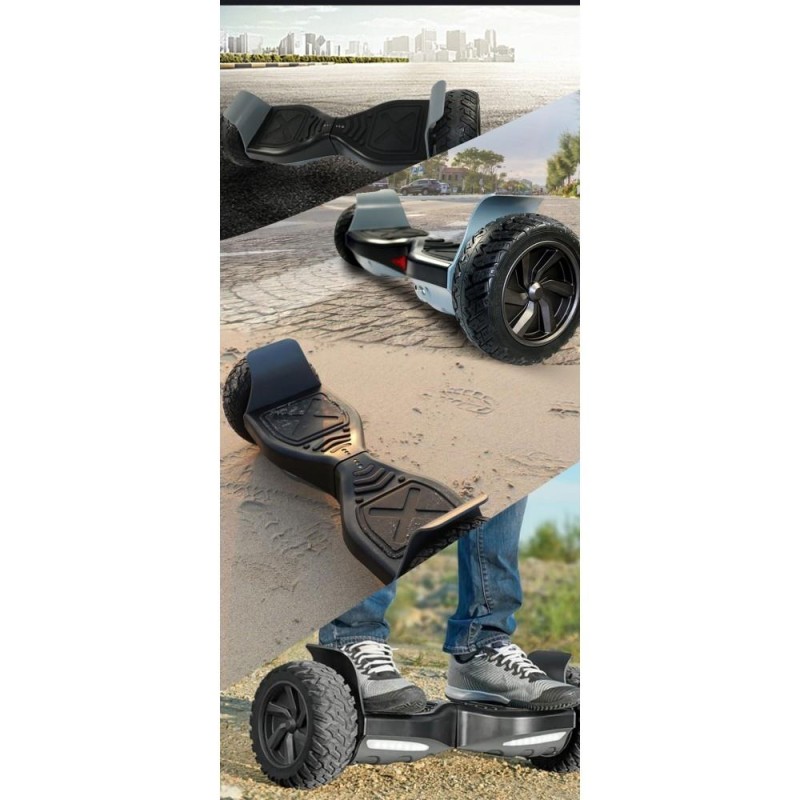 Smart Balance SBS-653 Elektrikli Kaykay Hummer Hoverboard Scooter Off Road Bluetooth Self Balancing 8.5 Inch Grafity Desenli 02 - Taşıma Çantası Hediye