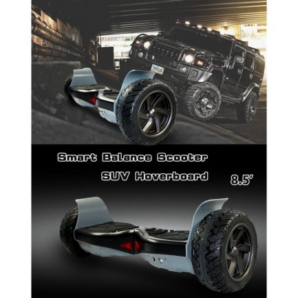 Smart Balance SBS-653 Elektrikli Kaykay Hummer Hoverboard Scooter Off Road Bluetooth Self Balancing 8.5 Inch Grafity Desenli 02 - Taşıma Çantası Hediye - Thumbnail