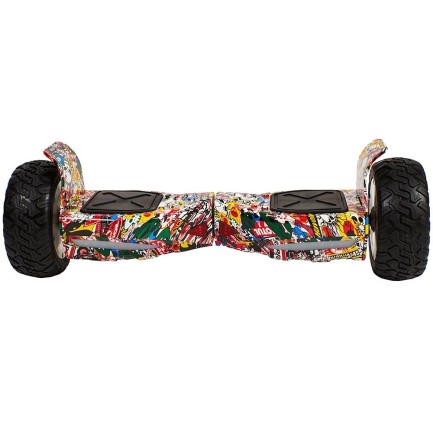 Smart Balance SBS-653 Elektrikli Kaykay Hummer Hoverboard Scooter Bluetooth Self Balancing Off Road 8.5 inch Grafity Desenli 01 - Taşıma Çantası Hediye - Thumbnail